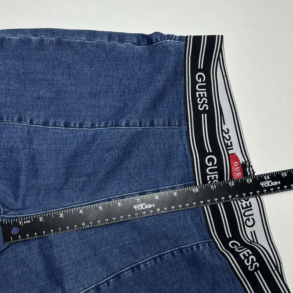 GUESS Skinny Jeans Elastic Waist Blue Stretch Denim Women's Size XL X Large - Picture 4 of 7